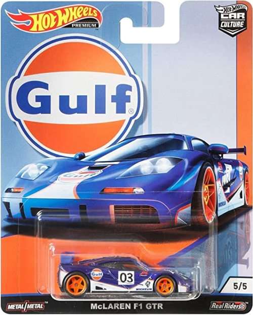 HOT WHEELS PREMIUM `GULF` MCLAREN F1 GTR
