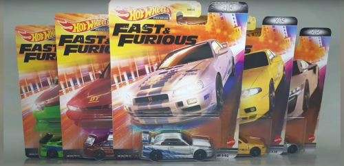 HOT WHEELS PREMIUM `FAST AND FURIOUS` 2022 RETRO ENTERTAINMENT SET (SET OF 5)