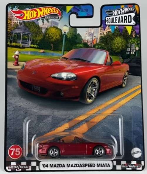 HOT WHEELS PREMUIM `BOULEVARD` 2004 MAZDA MAZDASPEED MIATA