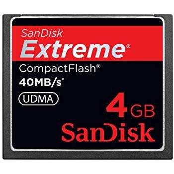 **R1799.00** SanDisk Extreme CompactFlash 4 GB Memory Card 40MB/s udma