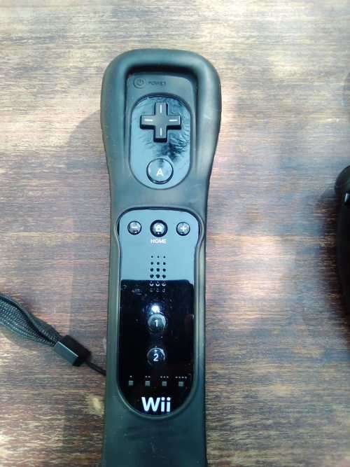 Nintendo Wii - Controller RVL-003 - RVL-026 Black Motion Plus Attachment for Nintendo- Remote Jacket