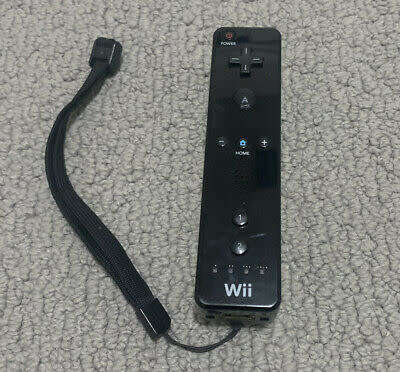 Nintendo Wii - Controller RVL-003 - RVL-026 Black Motion Plus Attachment for Nintendo- Remote Jacket