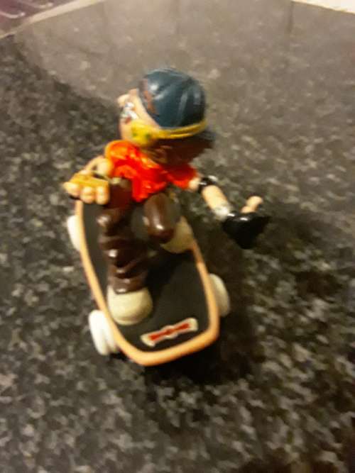 Vintage 1999 Playmate Toys Rolling Skateboarder Action Figure - Amazing Condition 100% Working