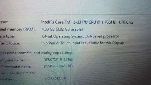 Acer Aspire S3 - i5-3317U - 1.70GHz - 4 GB Ram - 64 Bit - Comes With Charger - Great Condition