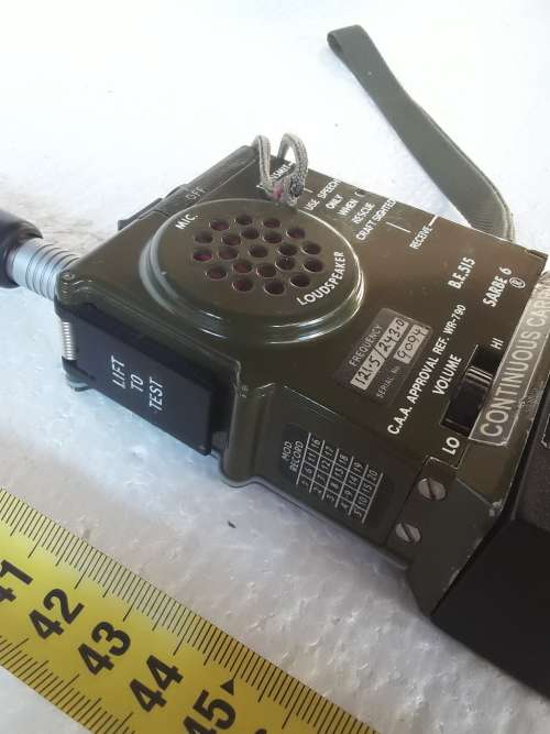 British RAF Pilot & Crew Survival Radio Type Sabre 6 With Original Battery - 100% Working Condition