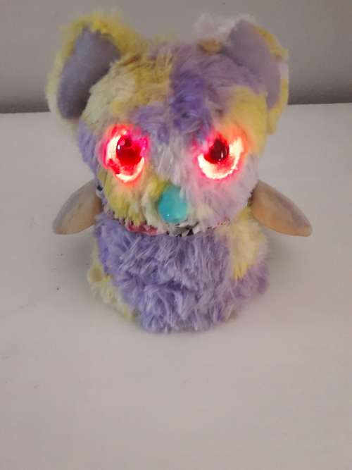 Hatchimals -19100 - Purple and Yellow Fury Friend - 4 Different Settings - 100% Working Condition