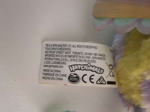 Hatchimals -19100 - Purple and Yellow Fury Friend - 4 Different Settings - 100% Working Condition