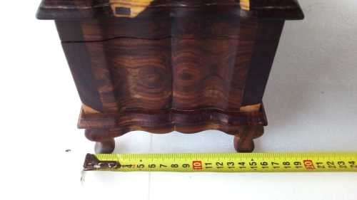 Wooden Jewelry Box made from Imboia and Yellow Wood - 5KG - AMAZING CONDITION