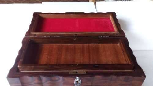 Wooden Jewelry Box made from Imboia and Yellow Wood - 5KG - AMAZING CONDITION