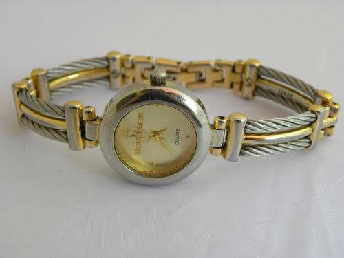 100% AUTHENTIC MICHEL HERBELIN ladies watch with cable strap - L3778 - Vintage