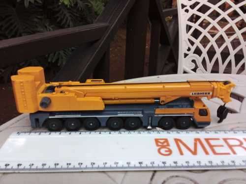 Siku 1886 - Liebherr LTM1400 Mobile Crane - Liebherr Yellow - H0 Scale 1:87 Die Cast Toy - 100% WORK