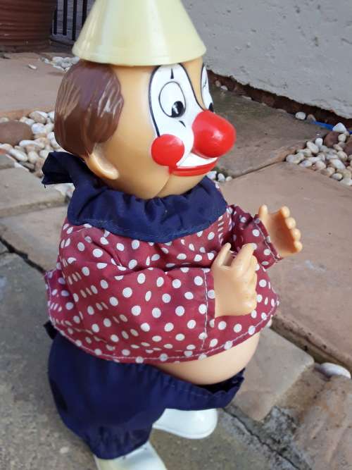 ALLIED BANK CLOWN MONEY BOX- 28 CM HEIGHT - 100% WORKING
