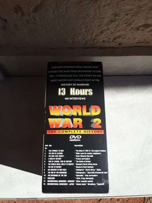 World War 2 The Complete History -  6 Disc -  6006607004520 - DVD BOX SET - LIKE NEW
