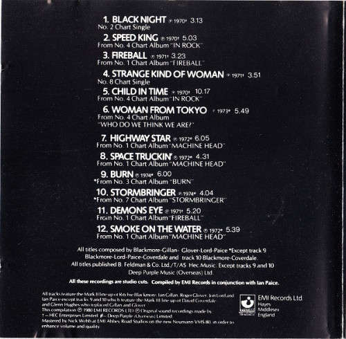 Deep Purple  Deepest Purple: The Very Best Of Deep Purple - CD - IMPORT