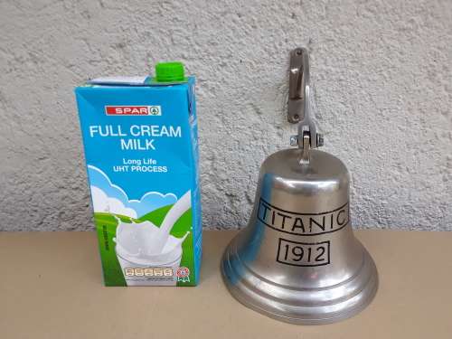 Titanic Bell (reproduction) - TIN PLATED WALL MOUNTED BRASS BELL