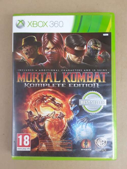 Mortal Kombat game Xbox 360 - Refurbished - With Booklet - Made in EU