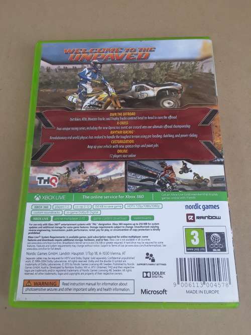 MX vs ATV Untamed (Xbox 360) - REFURBISHED - WITH BOOKLET - MADE IN EUROPE - LIKE NEW