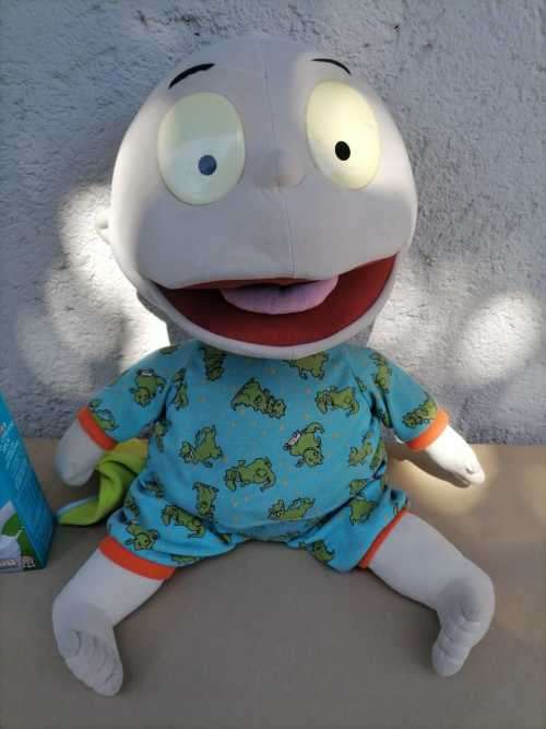1998 Vintage 90s Rugrats Tommy Pickles LARGE 25` (63,5CM) Stuffed Plush Pajamas Mattel  VERY RARE