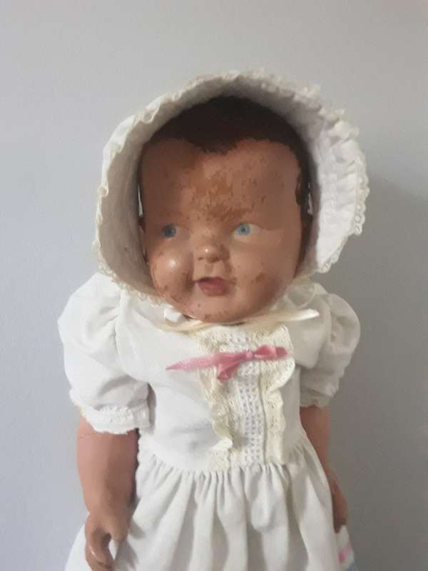 Vintage Large jointed wooden doll
