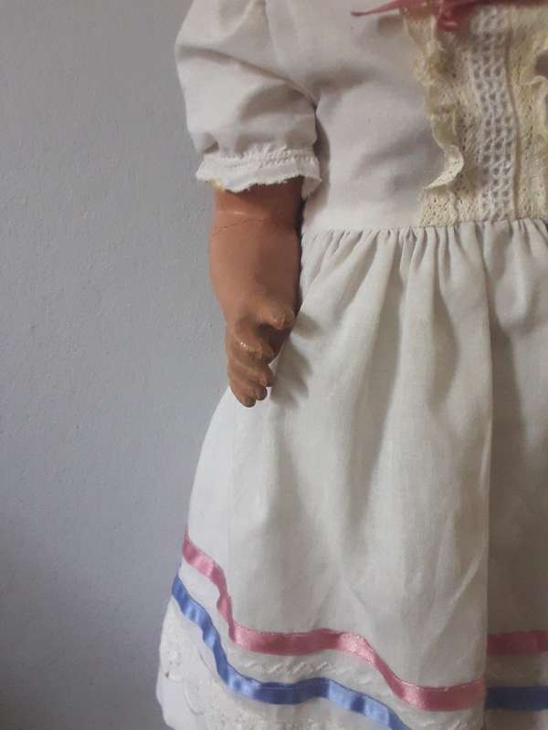 Vintage Large jointed wooden doll