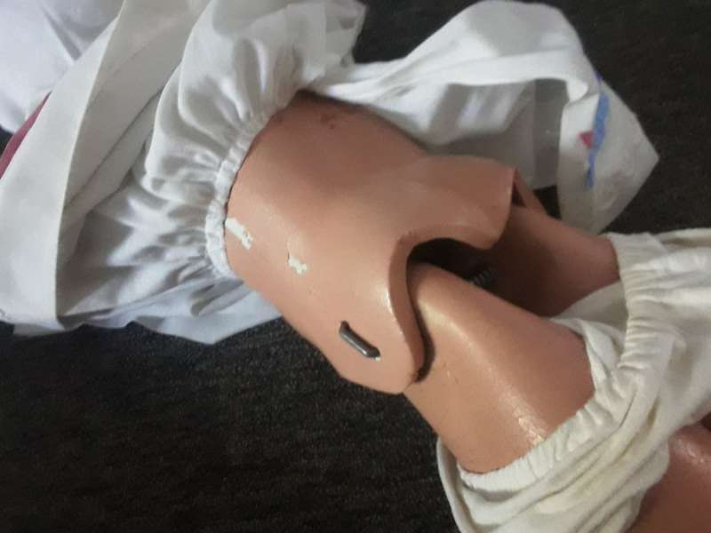 Vintage Large jointed wooden doll
