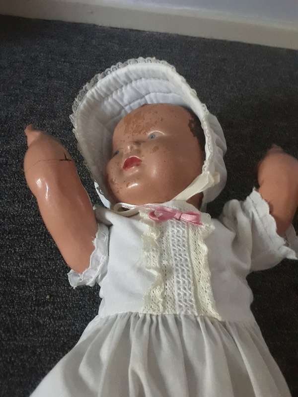 Vintage Large jointed wooden doll