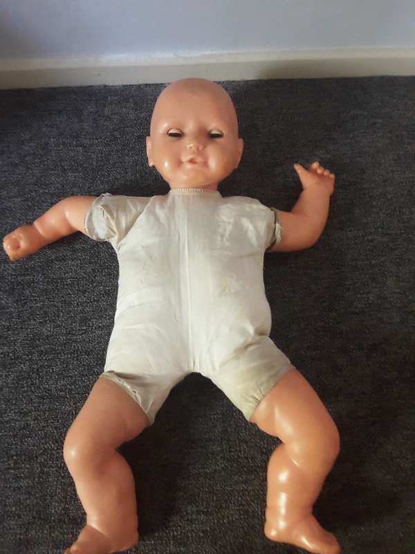 1980 life size doll material body and plastic