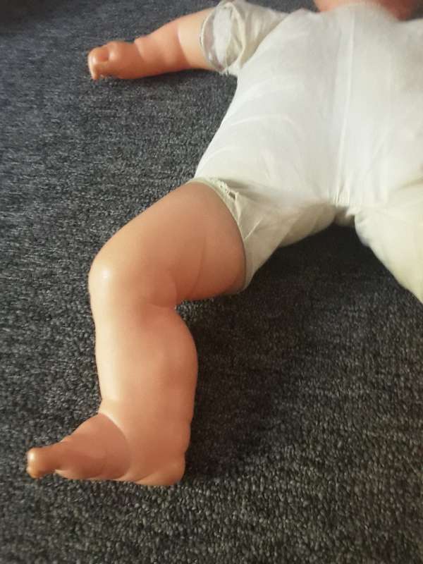 1980 life size doll material body and plastic