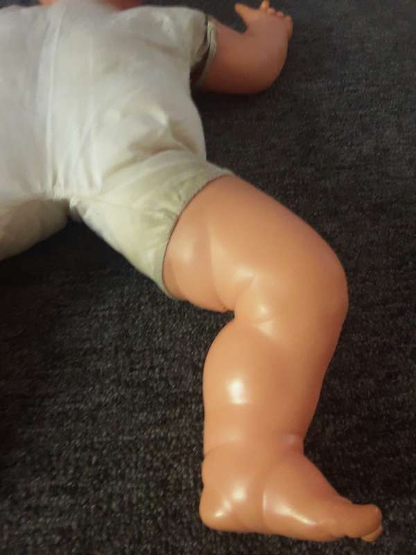 1980 life size doll material body and plastic