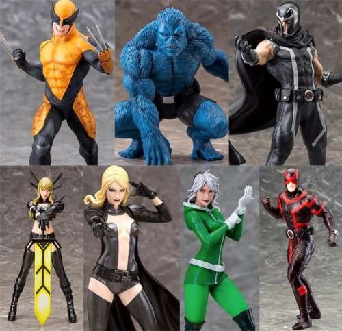 Uncanny X-Men (Complete set of seven) Kotobukiya Arftx+