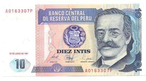 PERU TEN DIEZ INTIS  XF