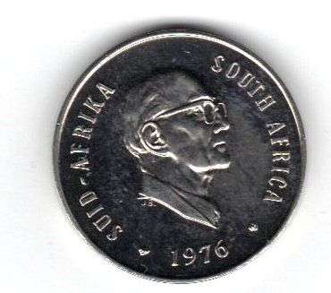1976 RSA 2ND DECIMAL-OLD 20c PIECE -PROOF COIN - FOUCHE