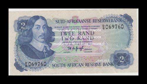 1974 TW DE JONGH OLD R2 NOTE AFR/ENG 2ND ISSUE XF