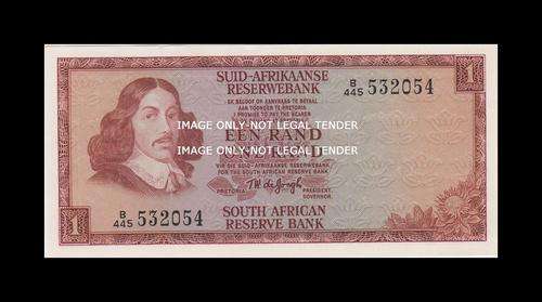 1975 TW DE JONGH R1 NOTE 3RD ISSUE AFR/ENG  XF