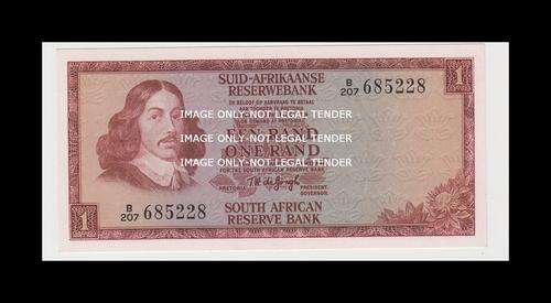 1973 TW DE JONGH  R1 NOTE  2ND ISSUE AFR/ENG XF/UNC