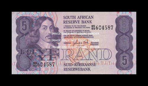 GPC DE KOCK OLD R5 NOTE B5/93 3RD ISSUE ENG/AFR VF