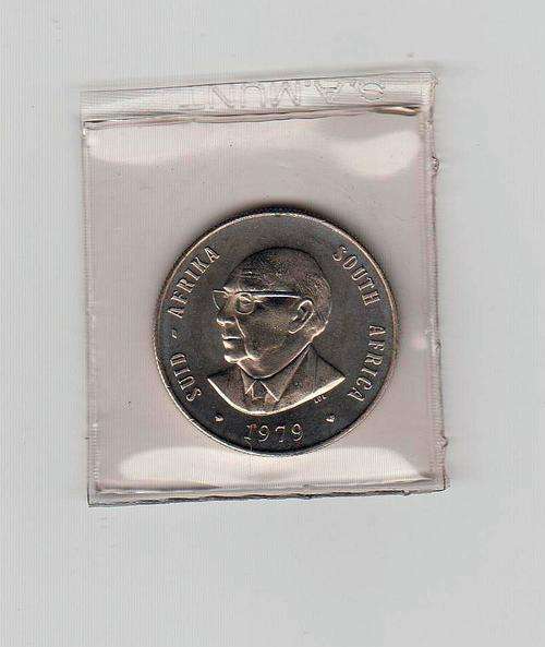 DIEDERICS SEALED OLD SPRINGBOK R1 COIN 1979 - UNC