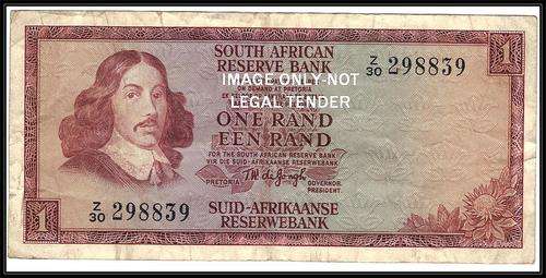 TW DE JONGH 2ND ISSUE R1 REPLACEMENT NOTE ENG/AFR - Z30 - FINE