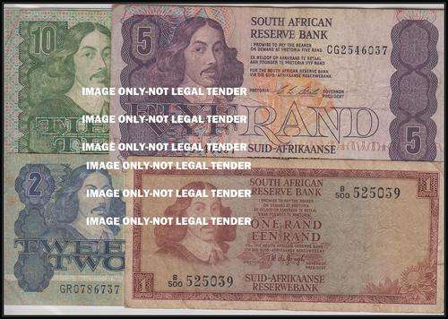 THE SOUTH AFRICAN RESERVE BANK  R1/R2/R5/R10  - FINE