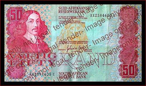 GPC DE KOCK - OLD R50 REPLACEMENT NOTE - XX 3RD ISSUE VF