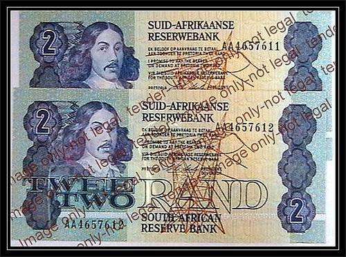 CL STALS 2 X OLD R2 NOTES IN SEQUENCE -AA-UNC