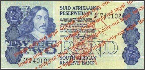 1978-RSA -TW DE JONGH OLD R2 NOTE A2/45 -VF+