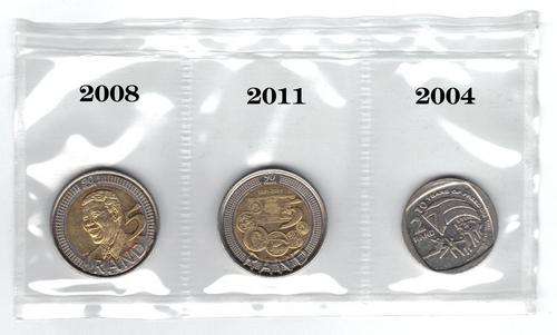 RSA 3X HIGHLY COLLECTABLE COINS- VERY FINE CONDITION