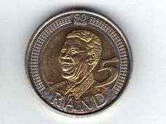 2008 NELSON MANDELA 90TH BIRTHDAY CELEBRATION R5 COIN VF CONDITION