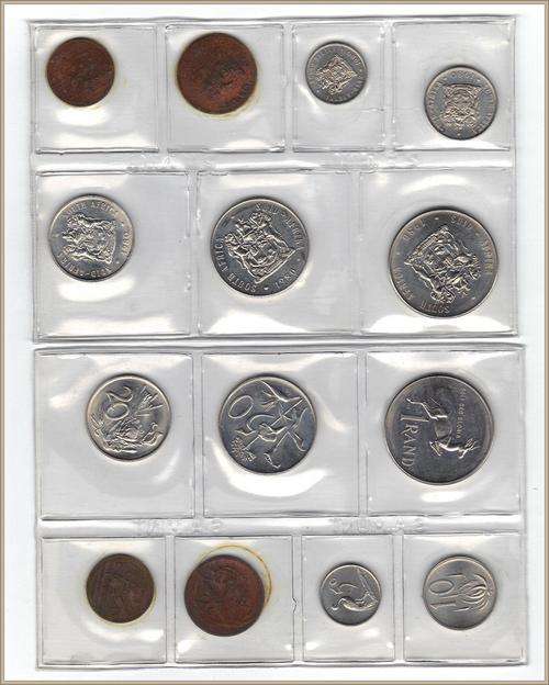 1980 UNCIRCULATED RSA 2ND DECIMAL 7 PCE S.A. MINT PACK -SEALED