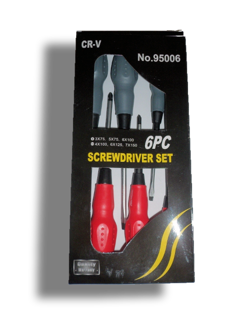 6Pc Grip handle screwdriver set (Brand new)