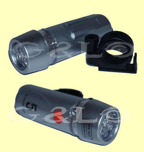 White Led bicycle Head Light & flashlight ( brand New)