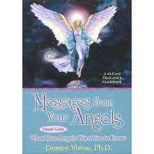 Messages from angels oracle card deck with guidebook Doreen virtue