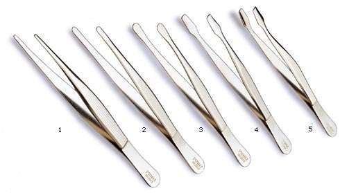 Tweezers 120mm chrome