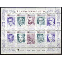 South Africa 1996 Mandela and SA Nobel Laureates miniature sheet